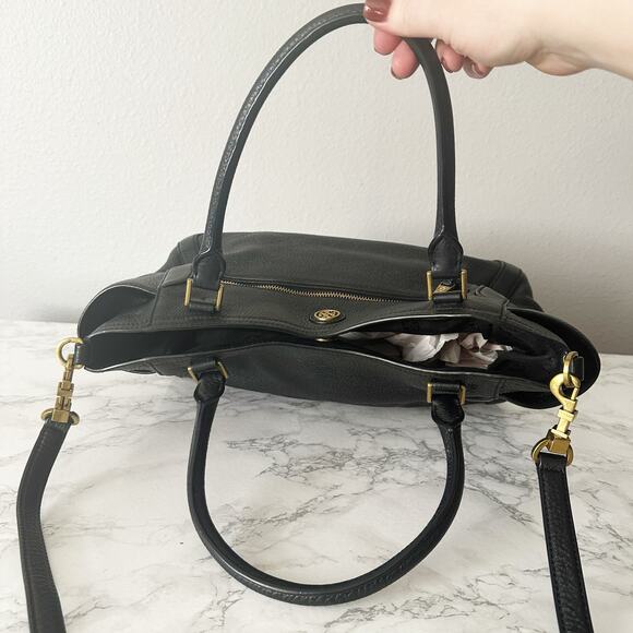 Tory Burch Pebbled Leather Frances Satchel - Picture 8 of 15